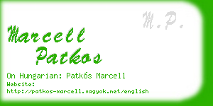 marcell patkos business card